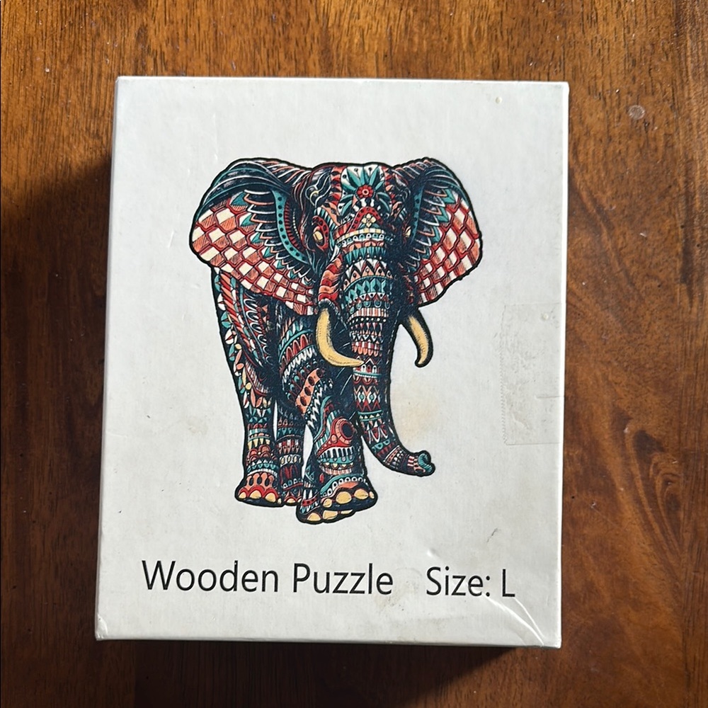 Wooden Puzzle Elephant